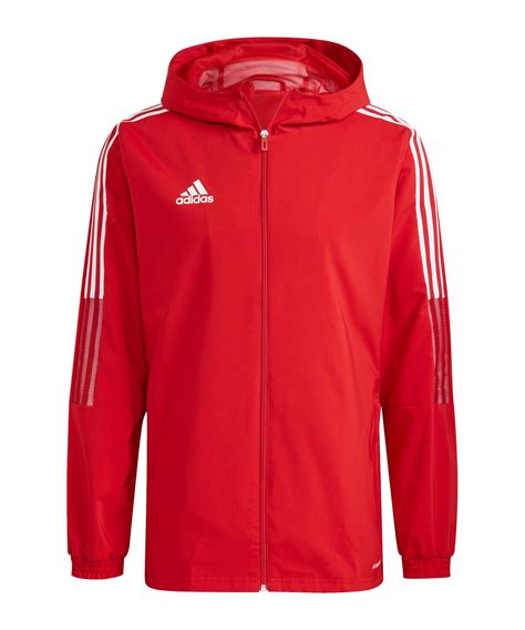 adidas kapuzenjacke herren rot|Rot .